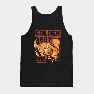 Golden Boy - Cute Golden Retriever Dog Gift Tank Top